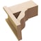 Ekena Millwork 7 1/2-in W x 14-in D x 14-in H Funston Block Rough Cedar Woodgrain TimberThane Outlooker, Primed Tan OUTUR075X14X14FST44RCPR - alternate 6
